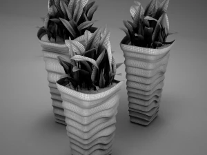 plant living tall 3D Model