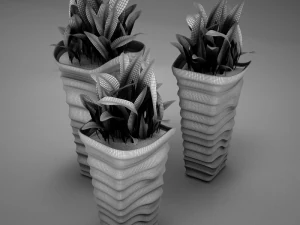 plant living tall 3D Model