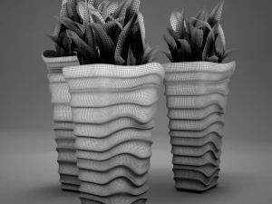 plant living tall 3D Model
