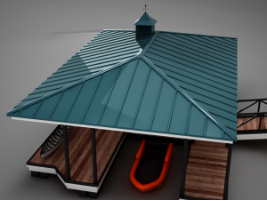 hd small harbor dock 3Dモデル