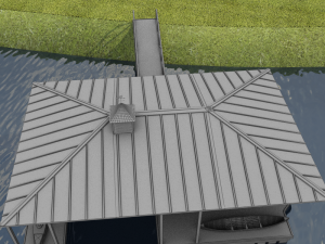 hd small harbor dock 3Dモデル