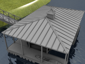 hd small harbor dock 3Dモデル