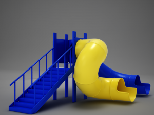 hd playground slide 3D Model