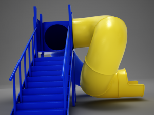 hd playground slide 3D Модель