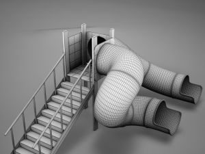 hd playground slide 3D Модель