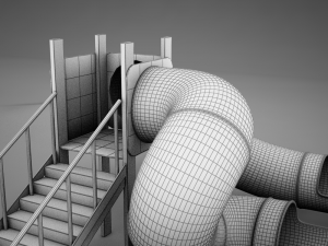 hd playground slide 3D Модель