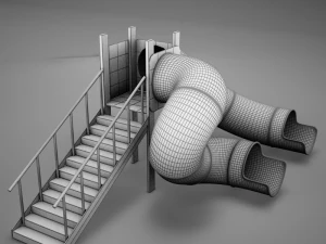 hd playground slide 3D Model