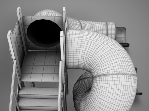hd playground slide 3D Модель