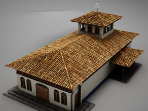 high def latin church 3Dモデル