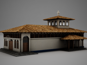 high def latin church 3Dモデル