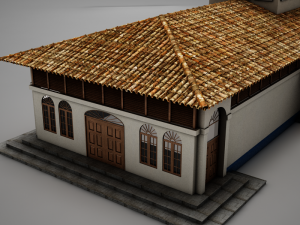 high def latin church 3Dモデル