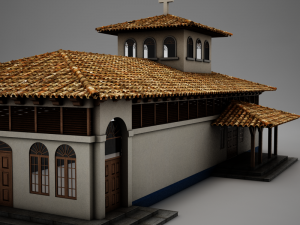 high def latin church 3Dモデル