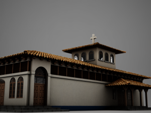 high def latin church 3Dモデル
