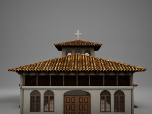 high def latin church 3Dモデル