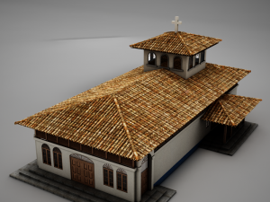 high def latin church 3Dモデル