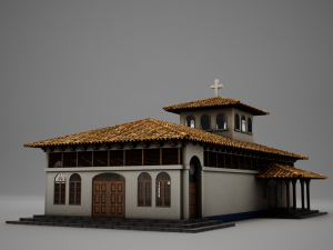 high def latin church 3Dモデル