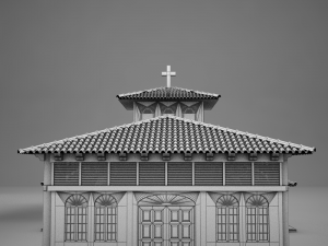 high def latin church 3Dモデル