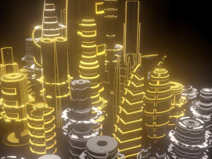 scifi city 3D Model
