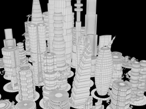 scifi city 3D Model