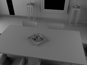 dinning set 7 3D Model