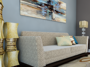 high def classic living room 7 model 3D Model