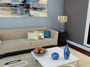 high def classic living room 7 model 3D Model