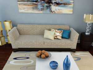 high def classic living room 7 model 3D Model
