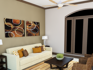 3d high def classic living room 4 Modelo 3D