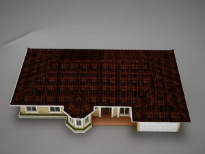 small latin hacienda modern villa 8 3d 3D Model