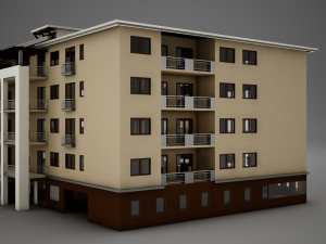 3d modern tropical latin mexican beach tower hotel hacienda Modelo 3D