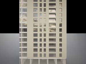 3d tower hotel moden 3D 모델