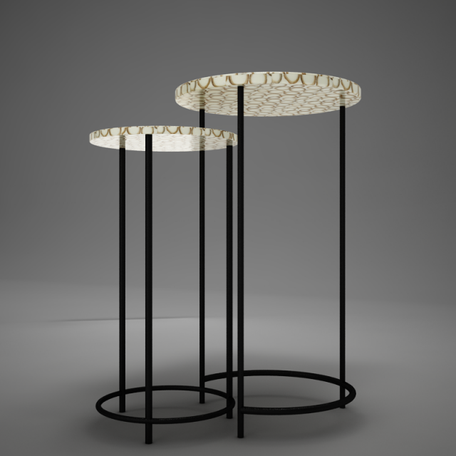 3d coffe table rounded 3D Model .c4d .max .obj .3ds .fbx .stl .blend 