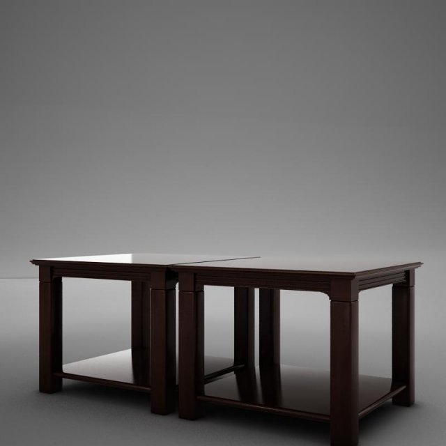 3d classic wood coffee table 3D Модель .c4d .max .obj .3ds .fbx .stl .blend 