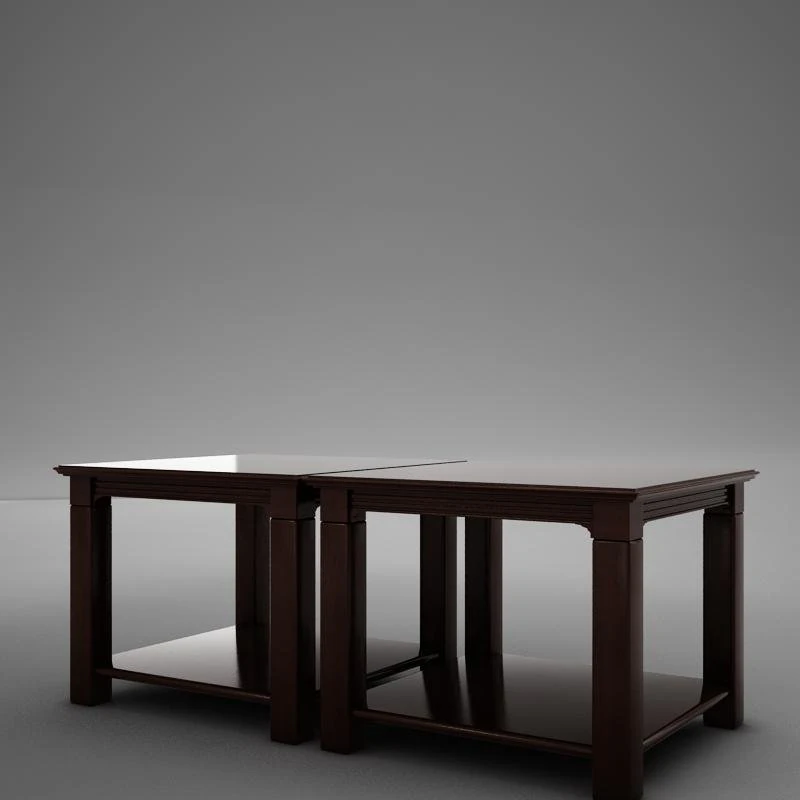 3d classic wood coffee table 3D Model .c4d .max .obj .3ds .fbx .stl .blend