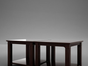 3d classic wood coffee table 3D Model