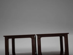 3d classic wood coffee table 3D Model
