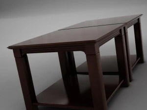 3d classic wood coffee table 3D Model
