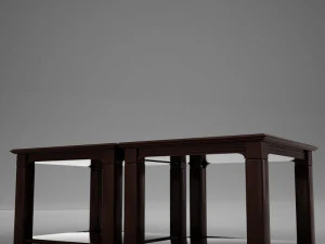 3d classic wood coffee table 3D Model