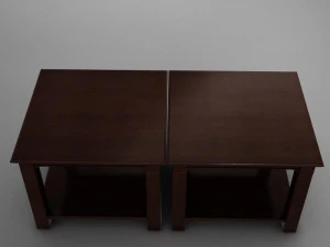 3d classic wood coffee table 3D Model