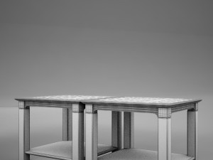 3d classic wood coffee table 3D Модель