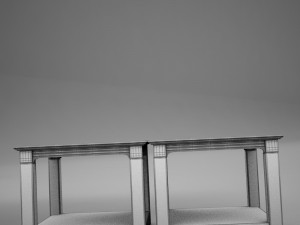 3d classic wood coffee table 3D Модель