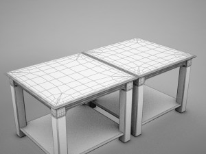 3d classic wood coffee table 3D Модель