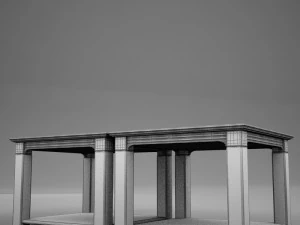 3d classic wood coffee table 3D Model
