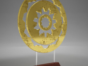 3d gold ornament tabletop 3D Model