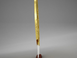 3d gold ornament tabletop 3D Model