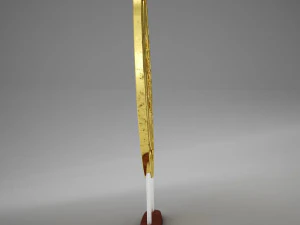 3d gold ornament tabletop 3D Model