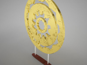 3d gold ornament tabletop 3D Model