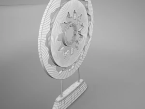 3d gold ornament tabletop 3D Model
