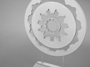 3d gold ornament tabletop 3D Model