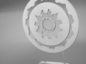 3d gold ornament tabletop 3D Model